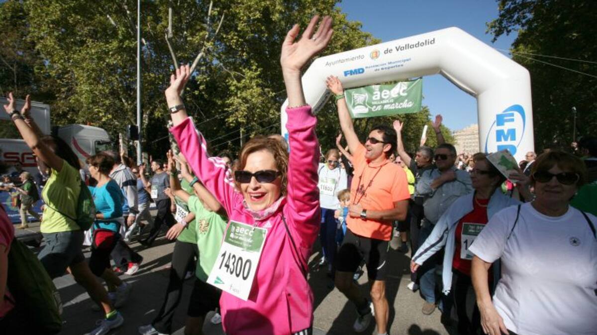 La marcha contra el cáncer supera todas las expectativas en Valladolid