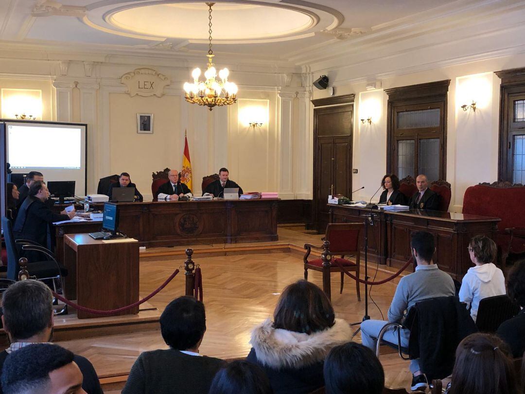 Imagen de la sala de vistas de la Audiencia Provincial de León