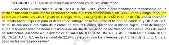 Fallo al que ha tenido acceso Radio Tarancón