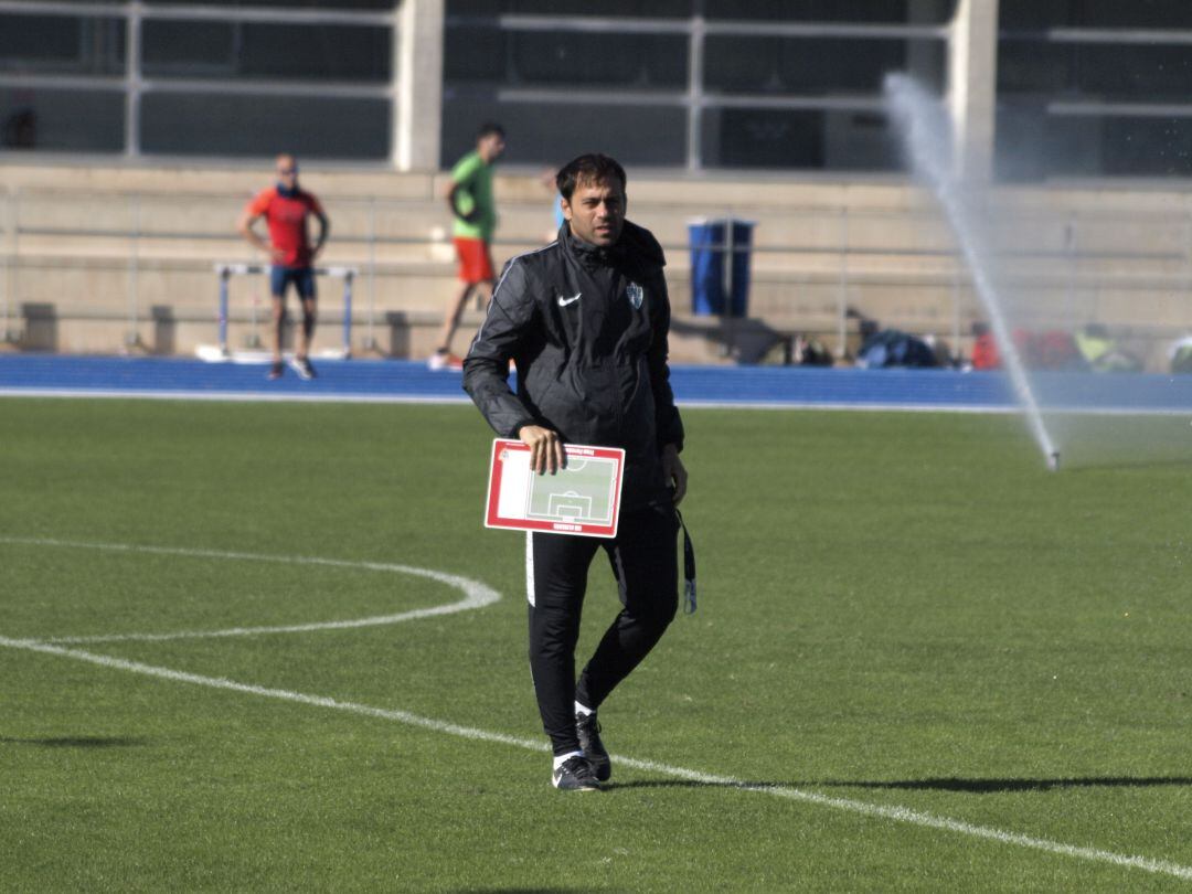 Fran Fernández en el campo Anexo.