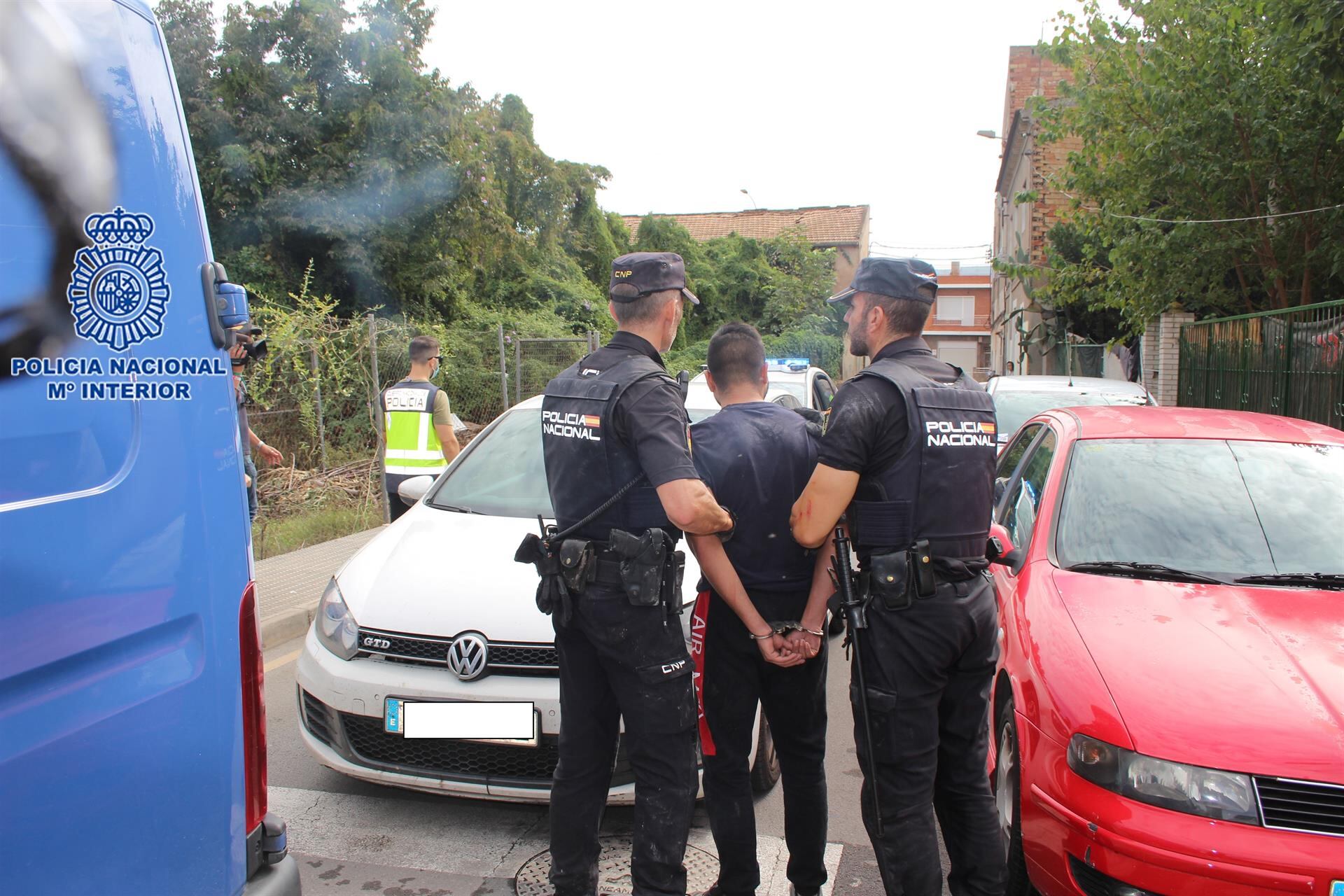 Detención del presunto autor de un apuñalamiento en Aljucer (Murcia)