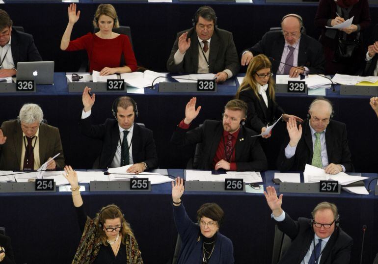 Votación en el Parlamento Europeo al reconocimiento del Estado palestino.