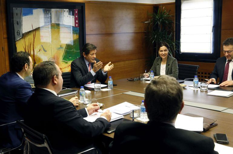 Reunión del Ejecutivo socialista del Principado. Oviedo