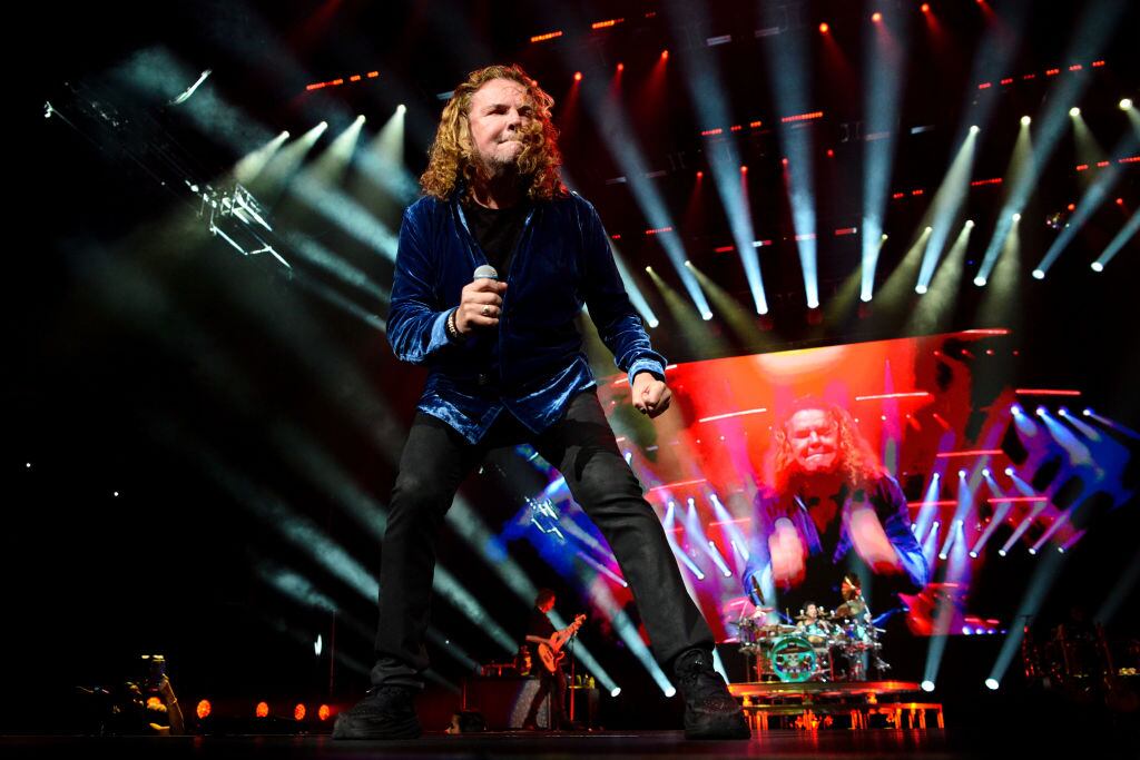 ORLANDO, FLORIDA - OCTOBER 28:  Fher Olvera of Maná performs live on stage during &quot;México Lindo Y Querido Tour&quot; at Amway Center on October 28, 2023 in Orlando, Florida. (Photo by Gerardo Mora/Getty Images)