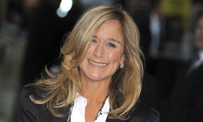 La consejera delegada de Burberry, Angela Ahrendts, en un desfile de una firma de moda en Londres (Imagen de archivo)