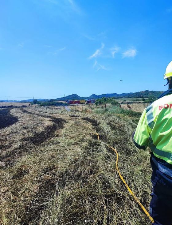 Bomberos de Menorca en acción