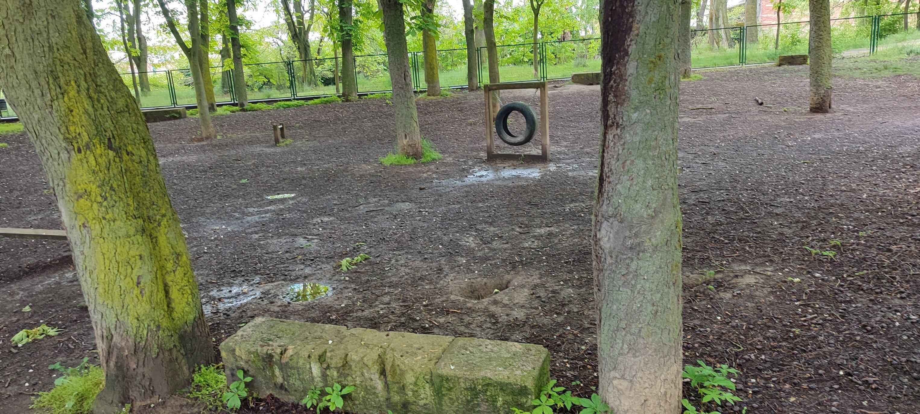 Estado del parque canino de Palencia