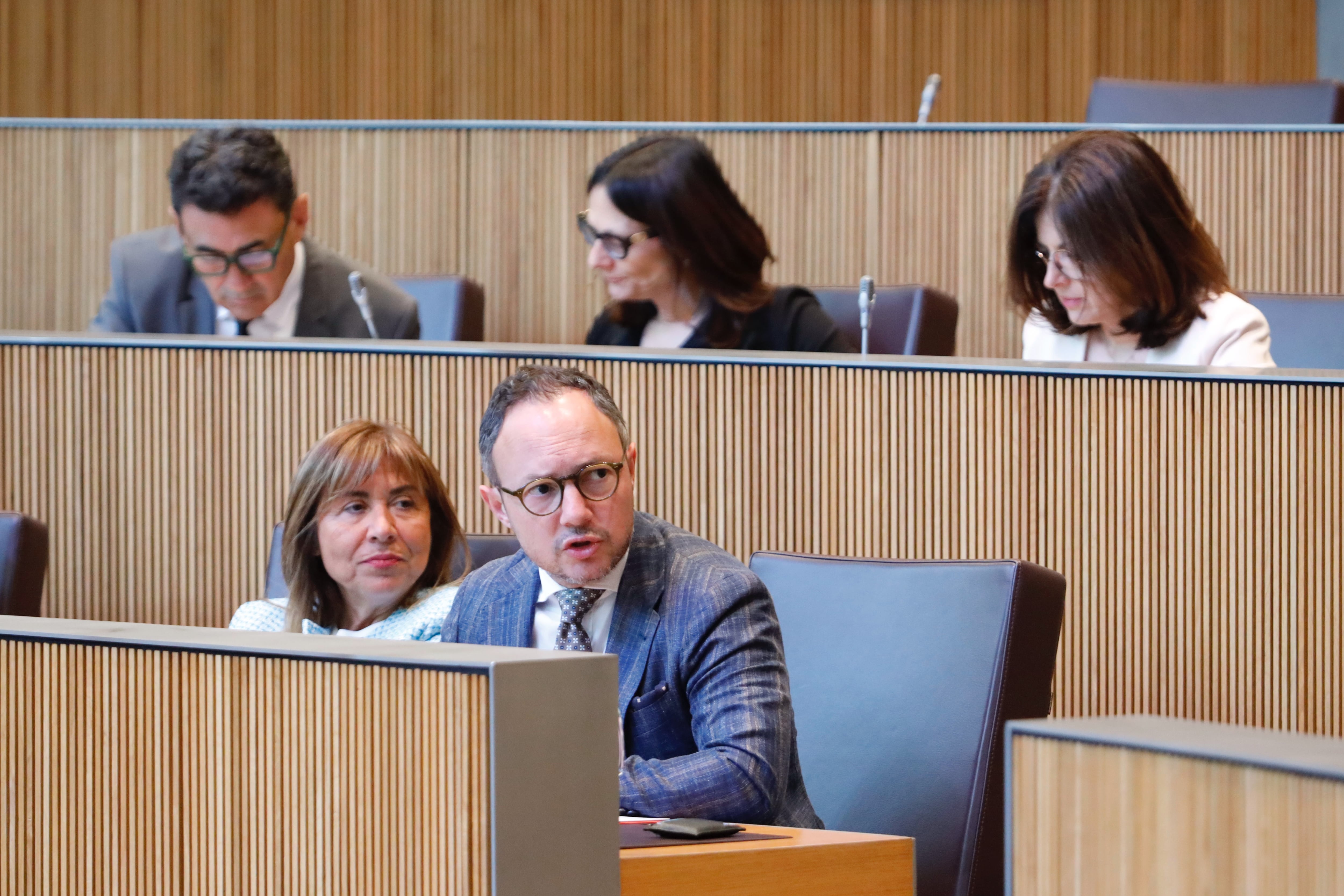 El cap de Govern, Xavier Espot, en la seva intervenció durant la sessió de control a l&#039;executiu