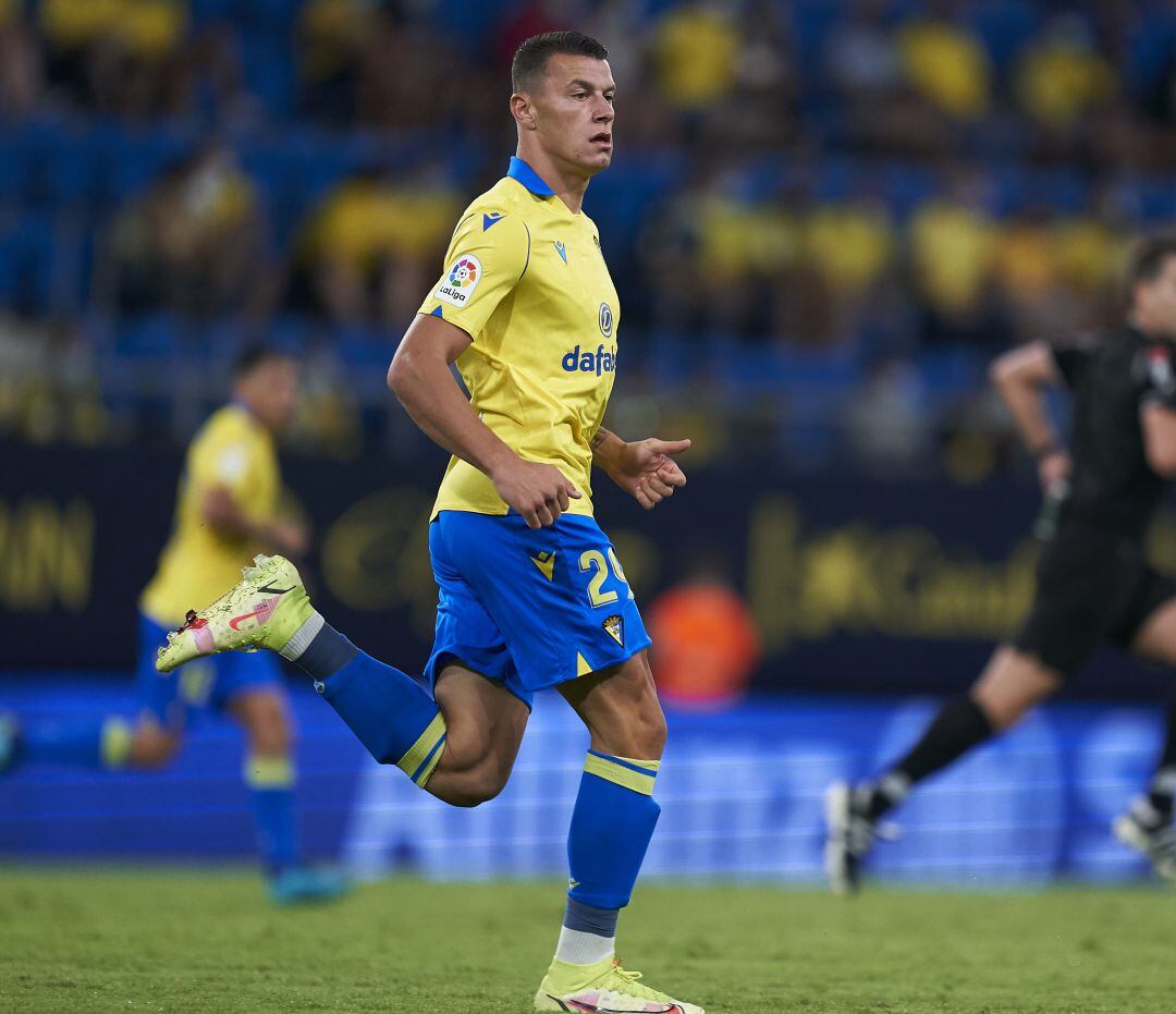 Osmajic, durante un partido de la presente temporada