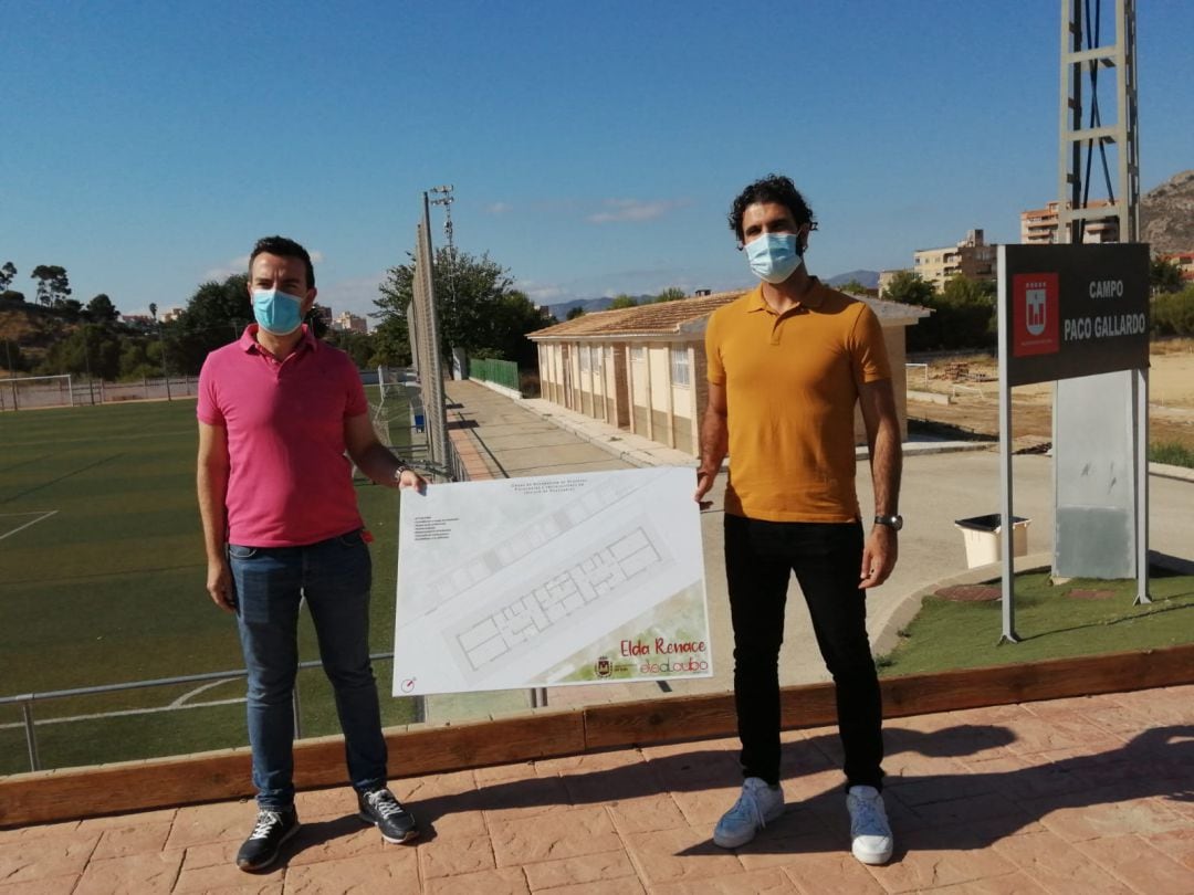 Presentación de la reforma de los vestuarios de los campos de fútbol de La Sismat en Elda 