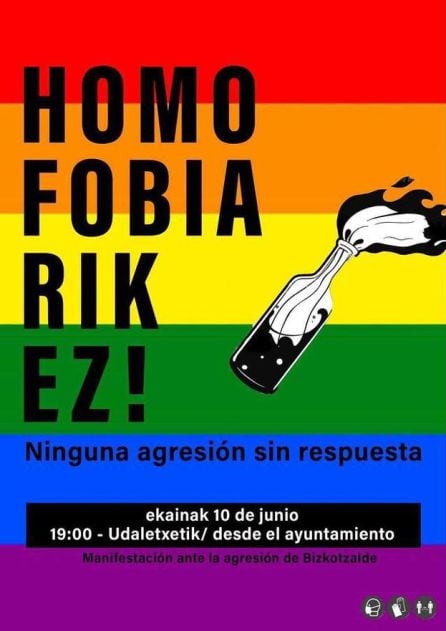 Cartel de la manifestación convocada este jueves en Basauri