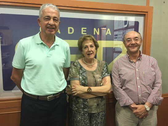 José Juan Aguilar, Gloria García y Domingo Sanz
