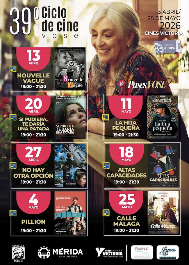 Cartel 39º Ciclo de Cine en VOSE