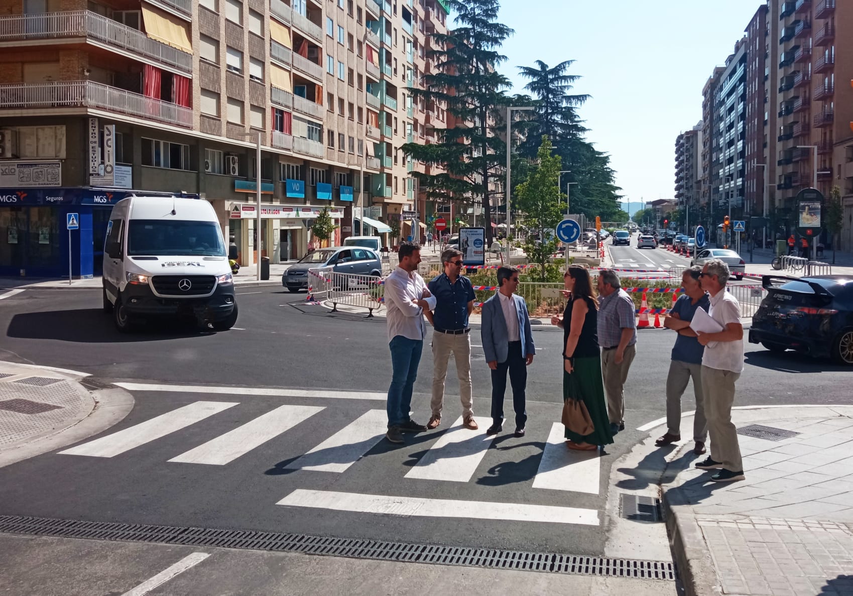 Visita a las obras de la tercera fase del paseo Ramón y Cajal