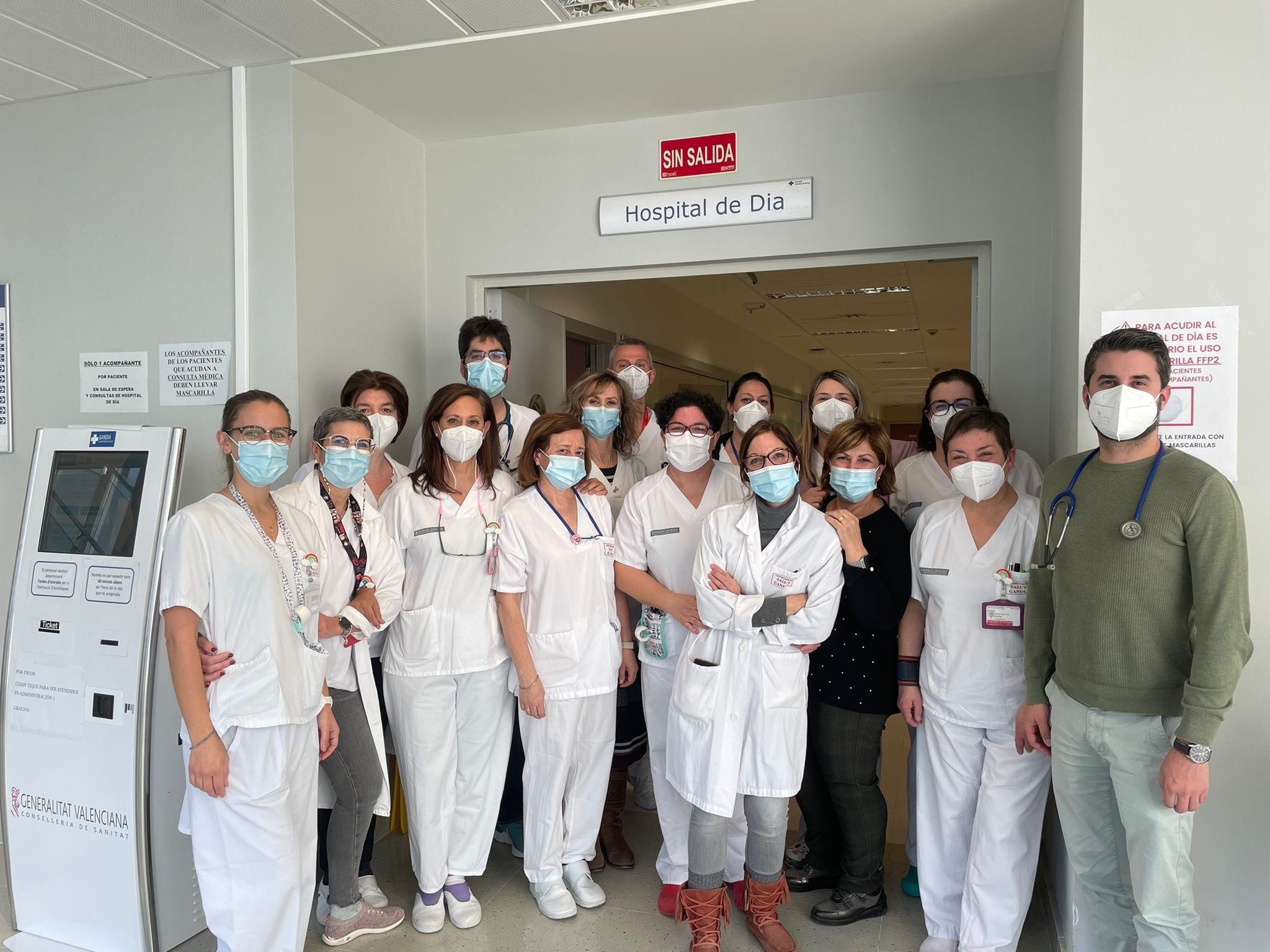 Gran parte del equipo de profesionales del Hospital de Día del Francesc de Borja