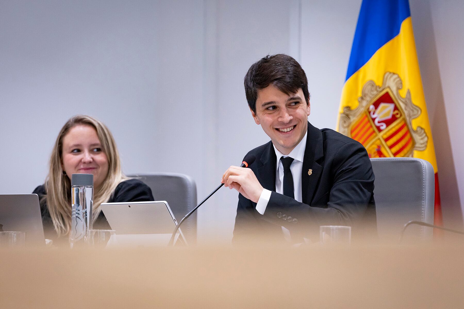 El conseller d&#039;Habitatge del comú d&#039;Andorra la Vella, Marc Torrent, en sessió del consell de comú