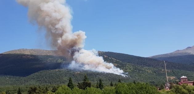 Incendio en el Real Sitio de San Ildefonso