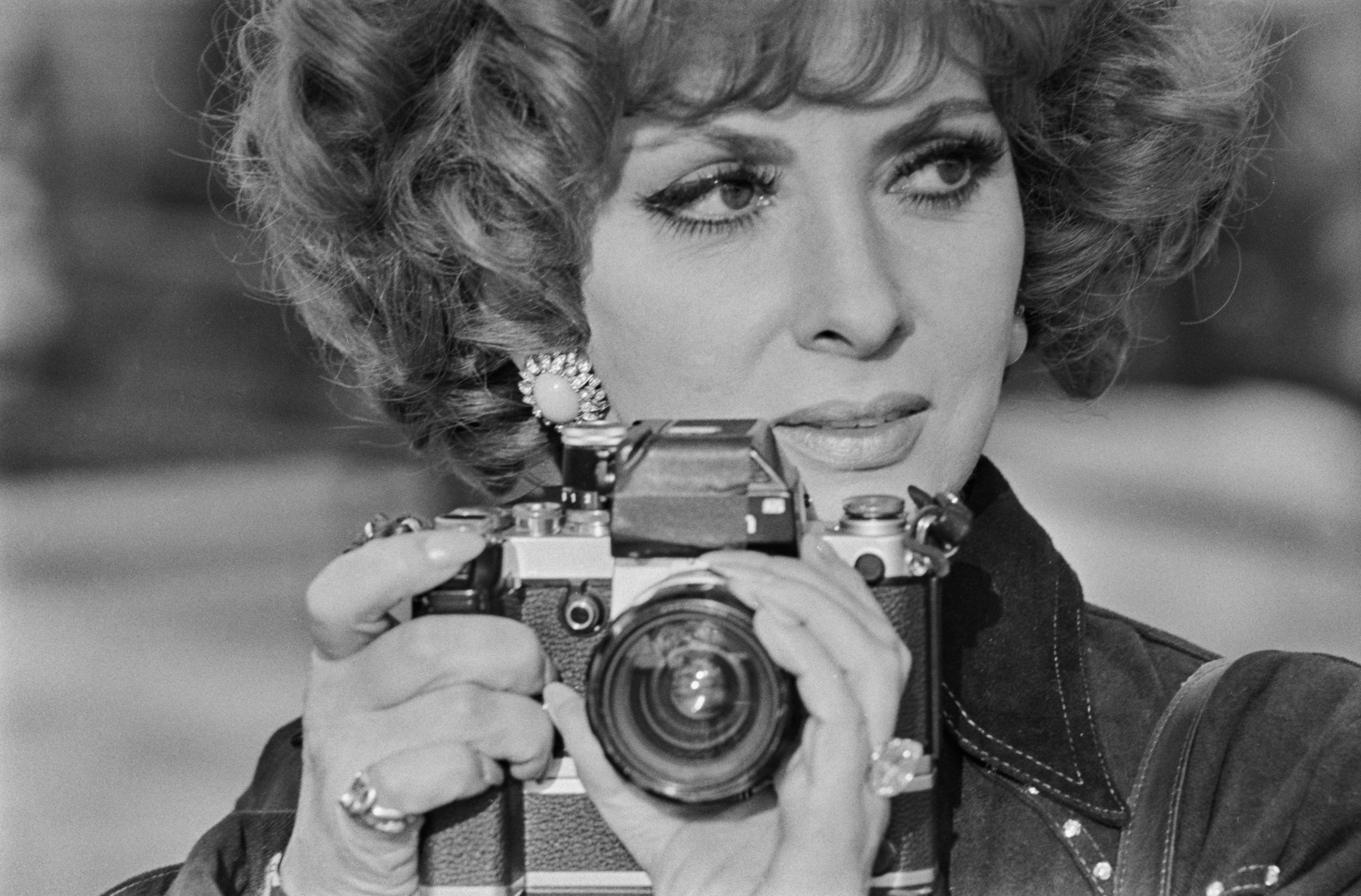 Gina Lollobrigida en Londres, en octubre del 74