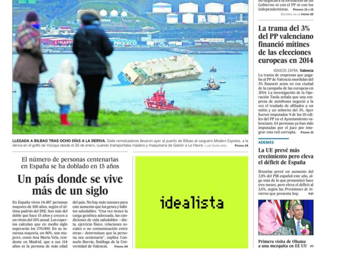 Portadas periódicos 4 de febrero de 2016