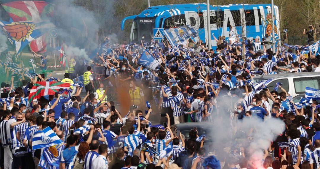 La despedida a la Real Sociedad en Zubieta