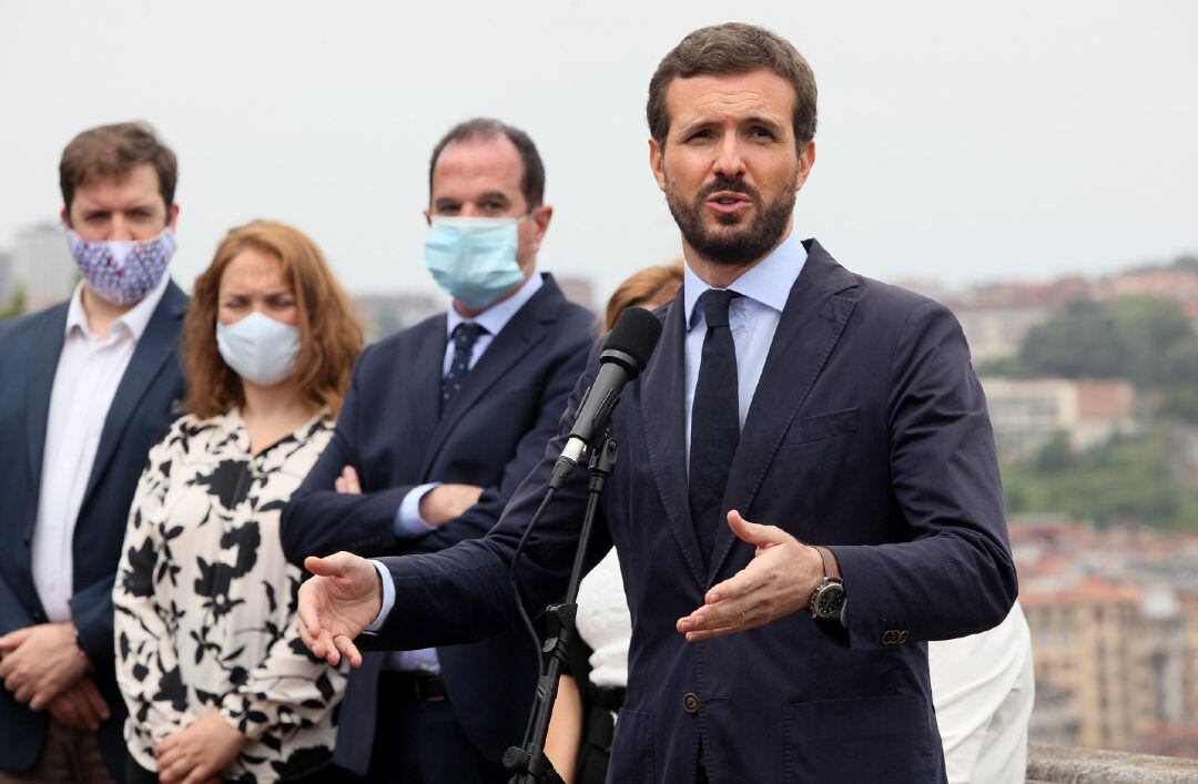 El presidente del PP, Pablo Casado.