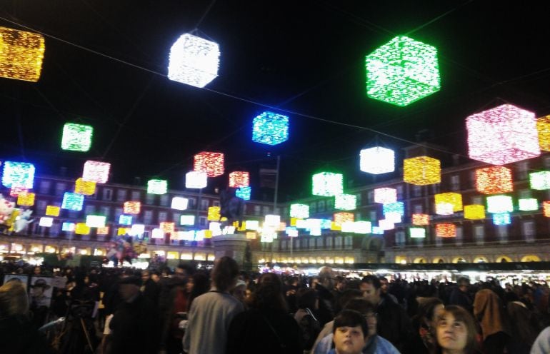 La Plaza Mayor, durante el puente de diciembre.  