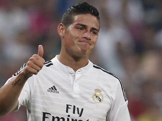 James, en una imagen de archivo durante un partido con el Real Madrid