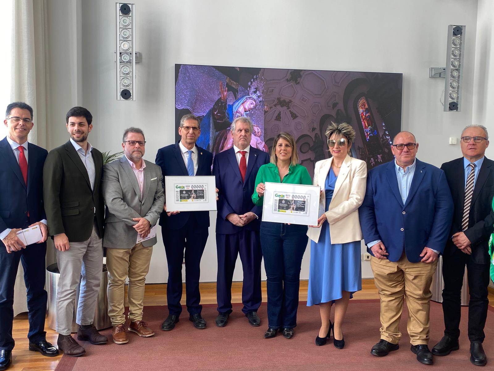 Presentación del cupón de la Once en conmemoración a La Piedad
