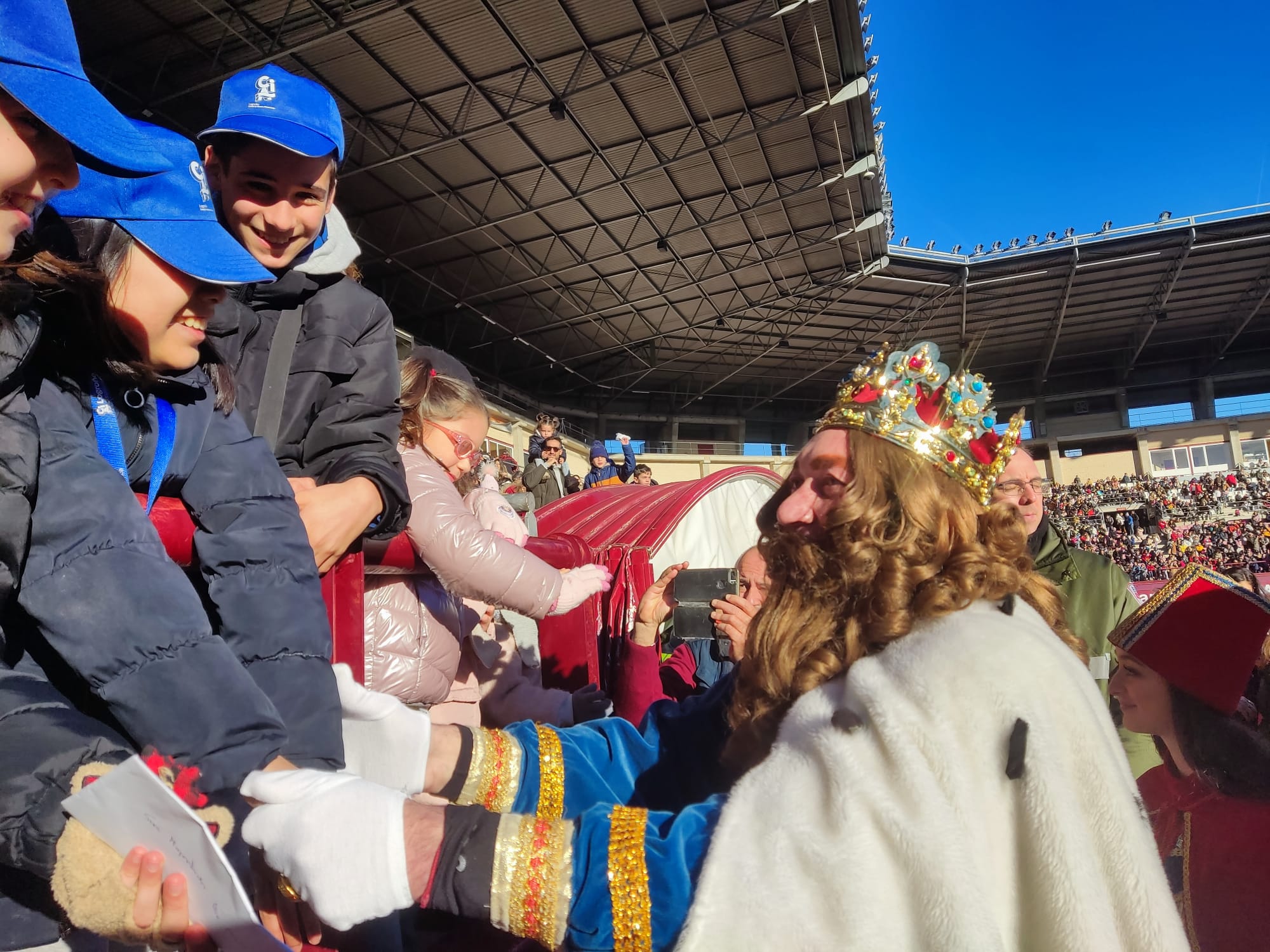 Llegada de Los Reyes Magos a Las Gaunas de Logroño