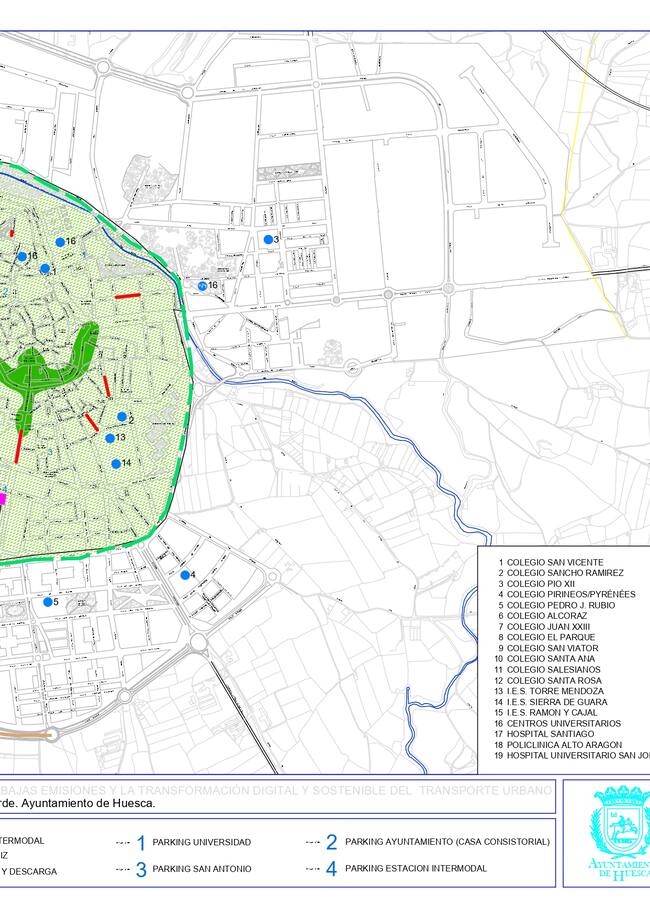 Mapa de MueveT en verde