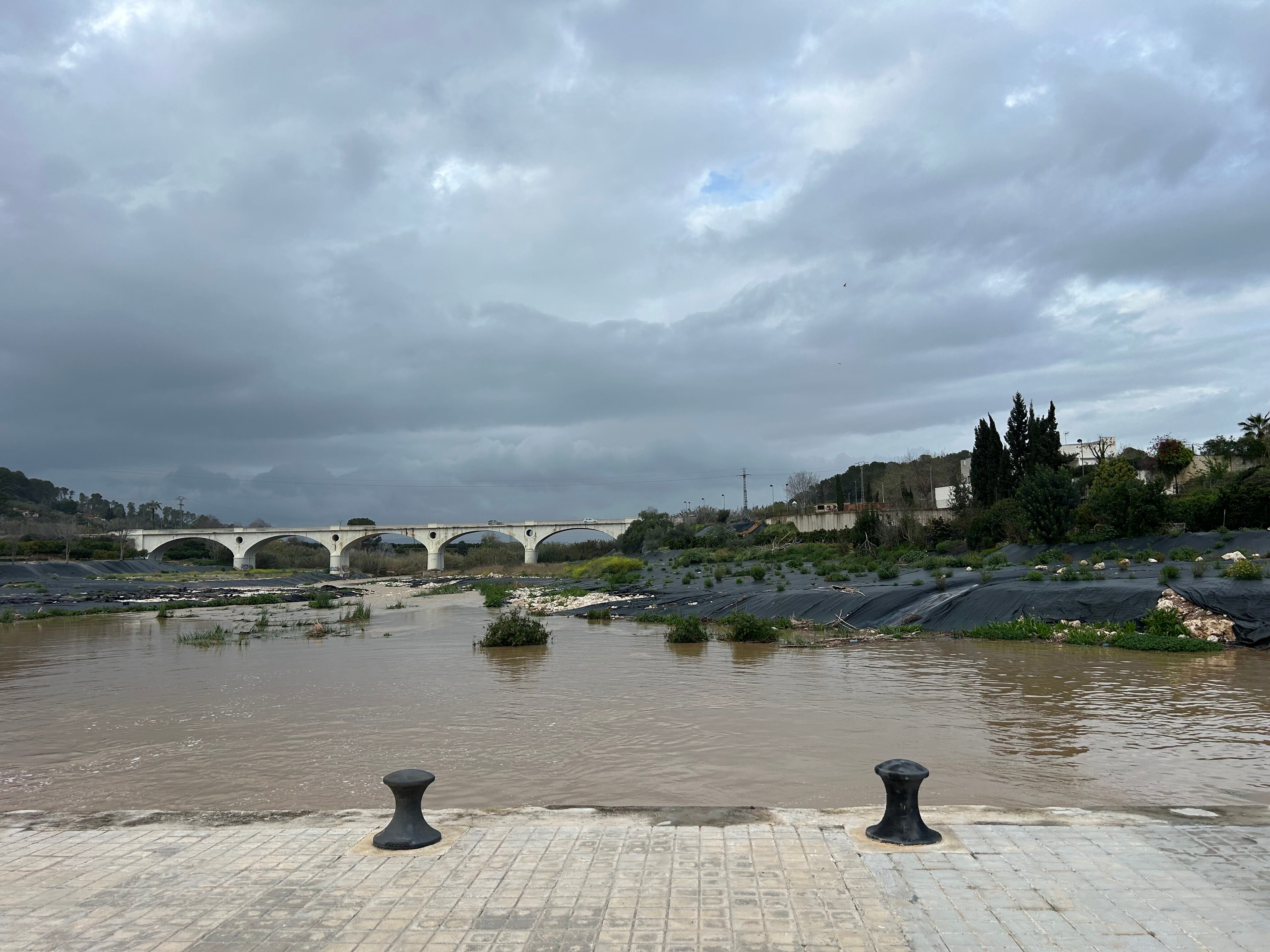 El Río Albaida a su paso por Manuel. Fuente: Radio Xàtiva Cadena SER