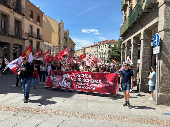 Manifestación 1 de mayo en Segovia