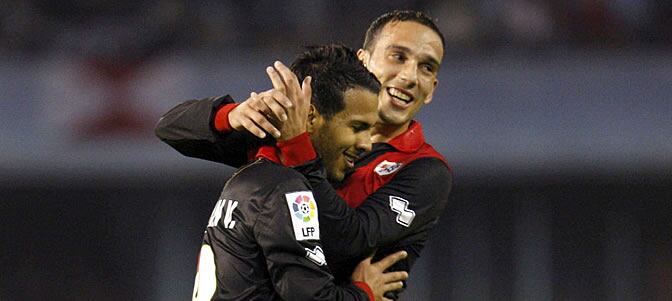 Jonathan Vieira celebra tras marcar ante el Celta