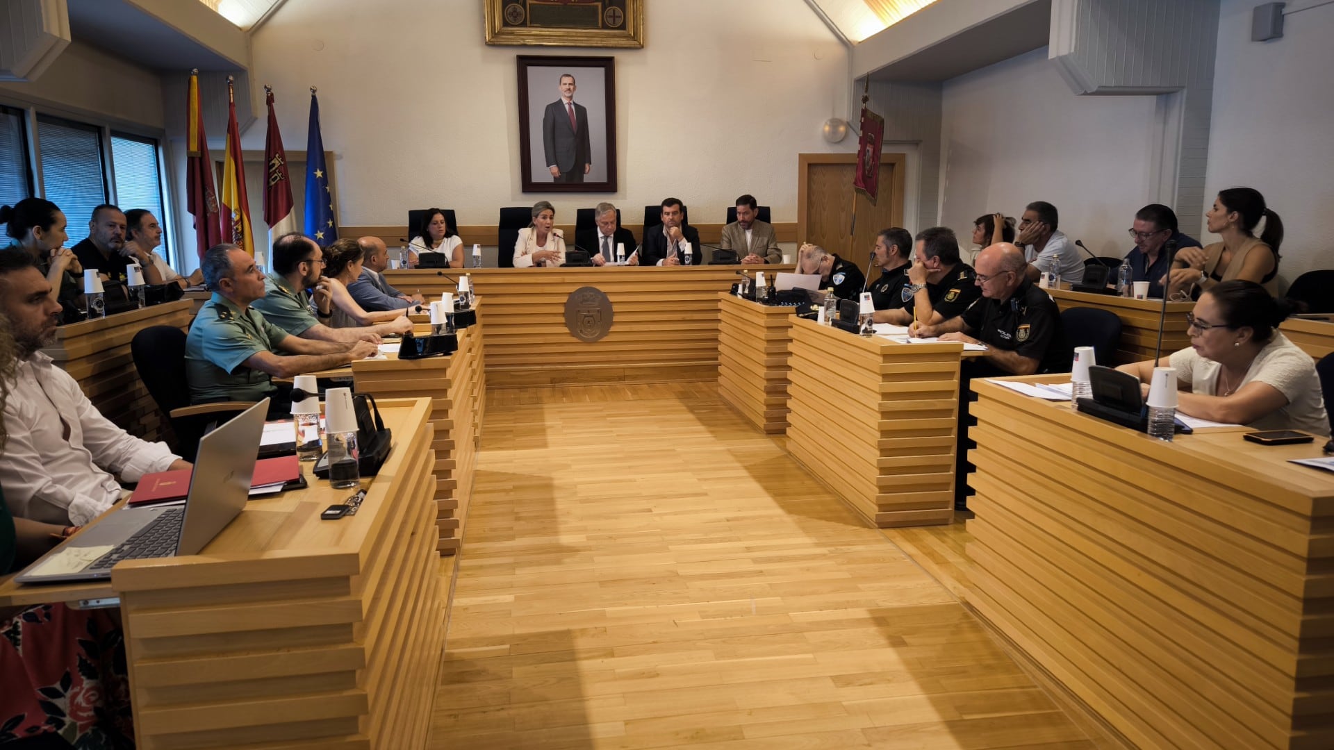 Junta de Seguridad en el Ayuntamiento de Ciudad Real