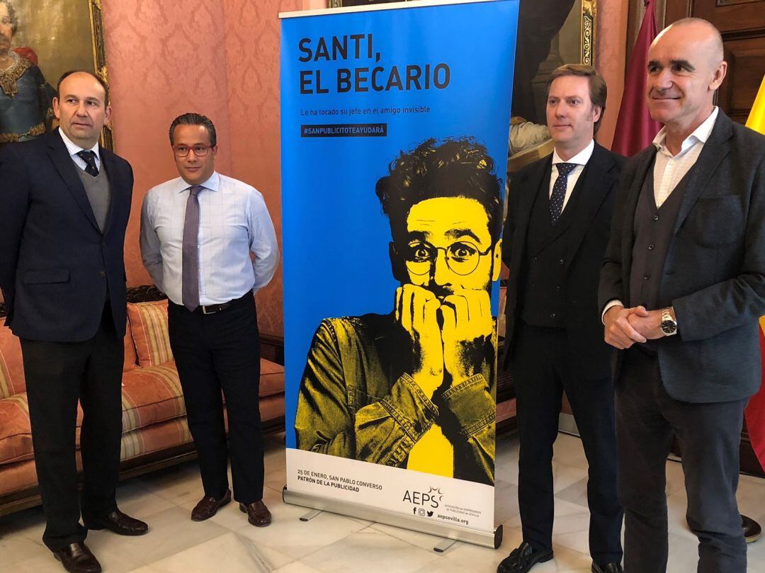 Bajo el lema #SanPublicitoteayudará, la campaña creada por la agencia Bademedios escenifica en clave de humor apuros frecuentes del día a día laboral en los que todos los publicitarios, y más en particular por su inexperiencia los becarios del sector, se han visto envueltos.