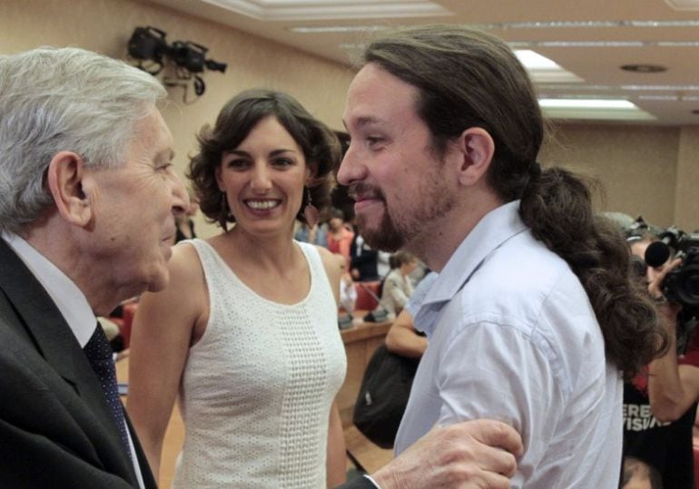 Lola Sánchez junto a Pablo Iglesias en una foto de archivo