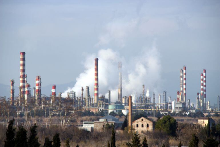 El Polígon Nord de Tarragona vist des de Constantí.