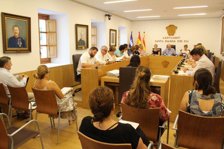 Un momento durante el pleno