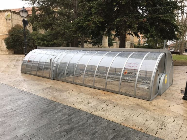 Aparcamiento inteligente de bicicletas en la Plaza de San Pablo de Palencia