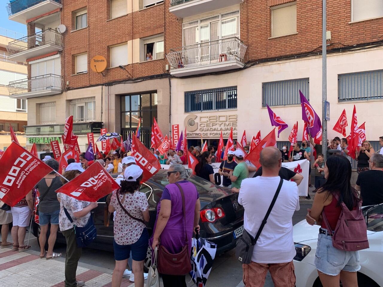 Concentración sindicatos en Guadalajara