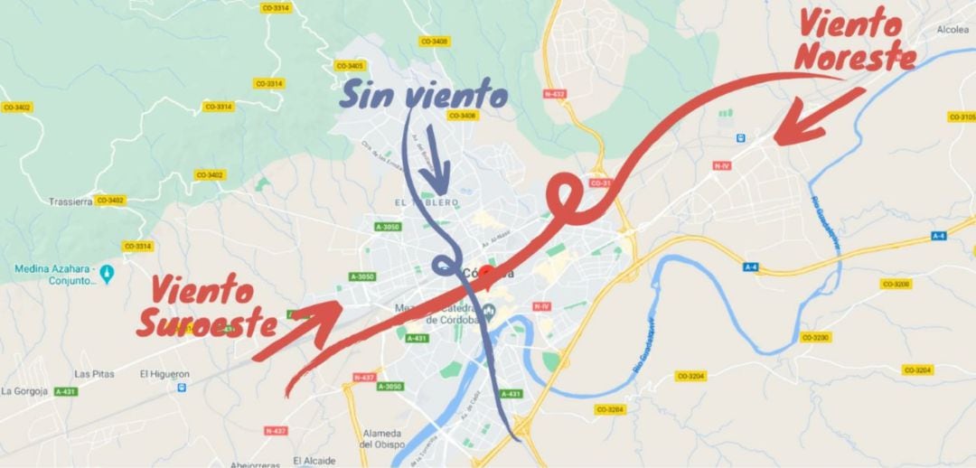 Posibles recorridos previstos para la Cabalgata de Reyes de Córdoba 2020