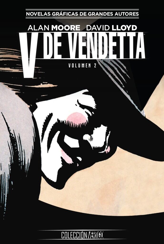 Portada del cómic 'V de Vendetta', escrita por Alan Moore e ilustrada por David Lloyd.