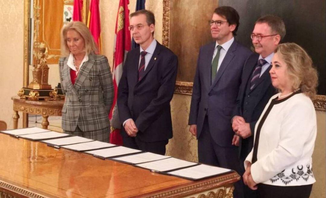 El alcalde de Salamanca junto a los presidentes de los CES