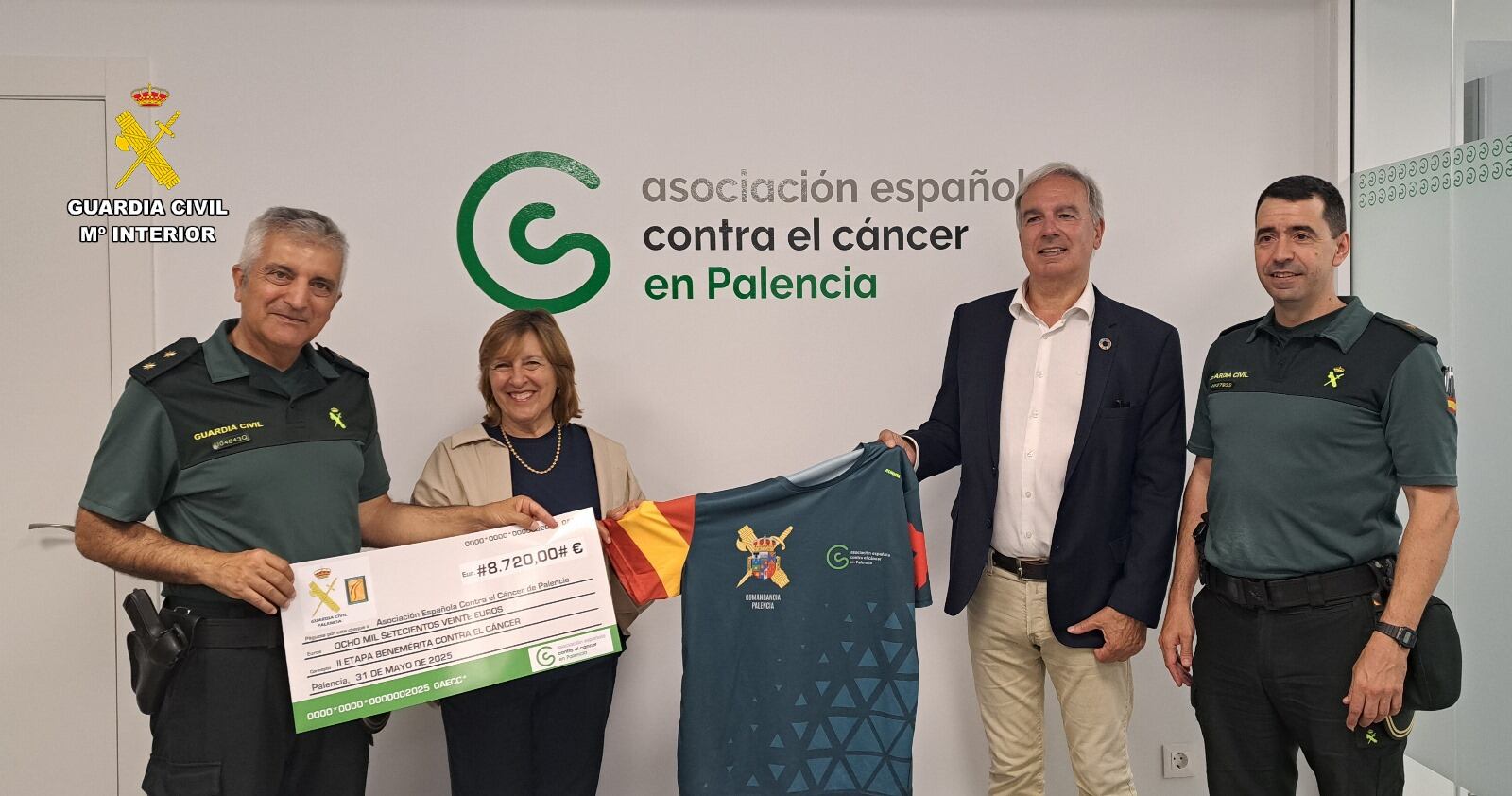 Recaudados 8.720€ a favor de la AECC en la II Etapa Benemérita contra el cáncer en Palencia