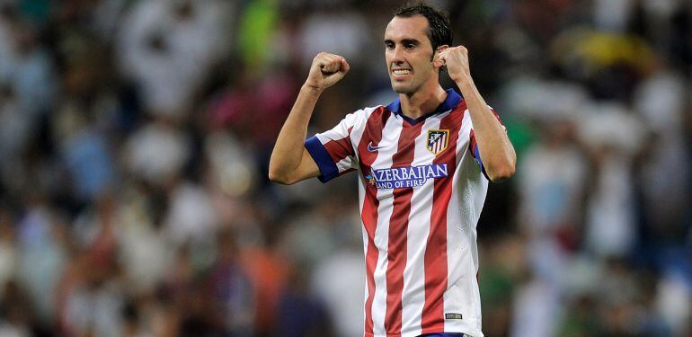 El defensa uruguayo del Atlético de Madrid Diego Godín.