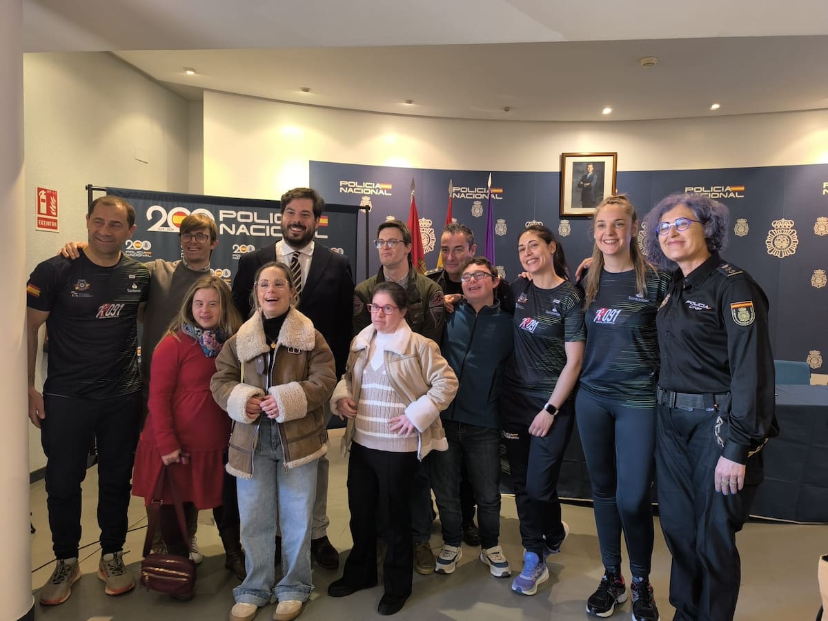 Policía Nacional se moviliza por Down Palencia en la segunda edición de la Ruta 091