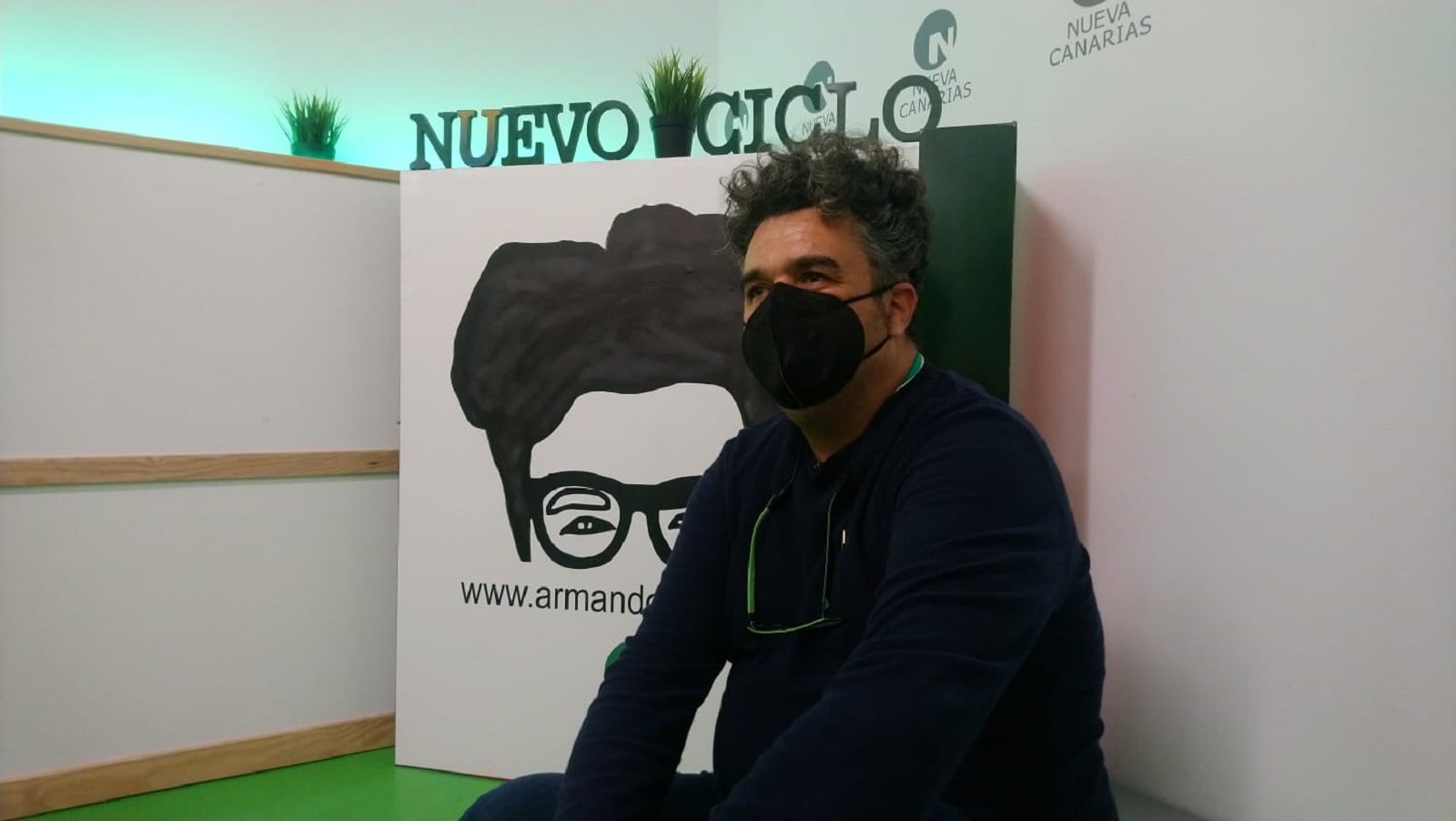 Armando Santana, coordinador insular de NC en Lanzarote.