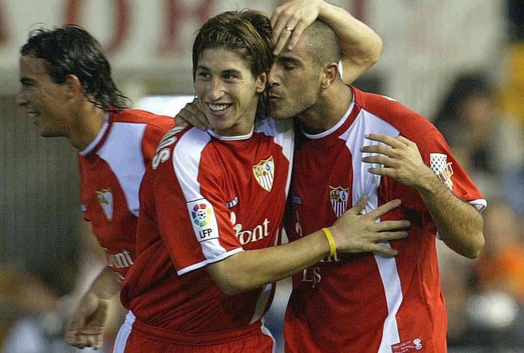 Sergio Ramos, en sus inicios en el Sevilla.