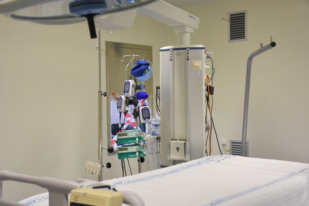 Una de las camas del hospital doctor José Molina Orosa de Arrecife.