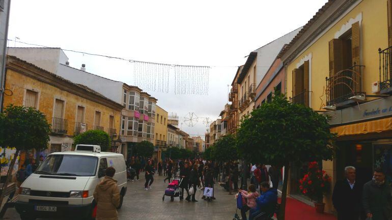 Eje central comercial de Alcázar 